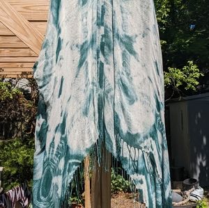 Unique, hand-woven, tie-dye kimono